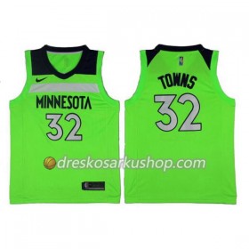 Muški NBA Dres Minnesota Timberwolves Karl-Anthony Towns 32 Nike 2017-18 Zelena Swingman